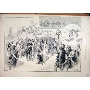    1889 Scenes Nero Olympia Theatre Romance Dead Fight
