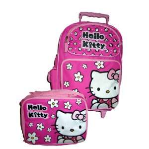  Hello Kitty Large Rolling Wheels Luggage Backpack Bag and 