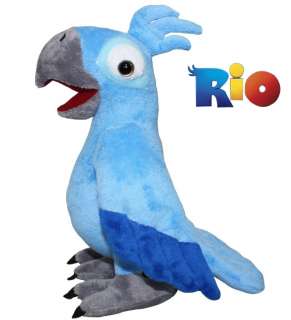 Rio* Movie Character Blu Parrot Plush Toy 8.5 Animal Doll Ship from 