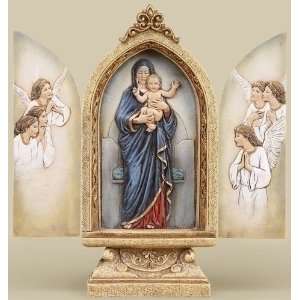  Blessed By Pope Benedit XVI Standing Madonna Triptych 10 