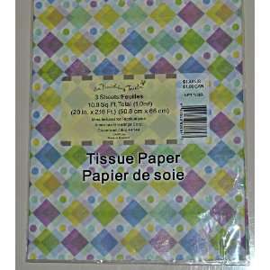   Greetings Diamond Pattern Tissue Paper