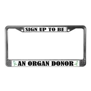  Bold Organ Donor Health License Plate Frame by  