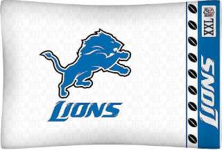 NEW Detroit Lions NFL Standard Knit Pillowcase  