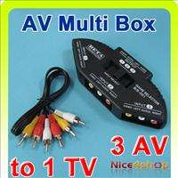 to 1 AV Multi Box RCA Device TV Video Extender Switch  