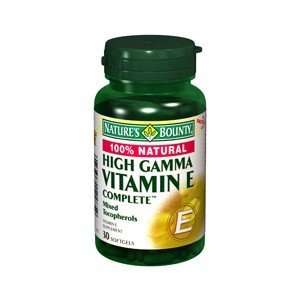  NATURES BOUNTY Vitamin E HIGH GAMMA NAT 12285 30SG Health 