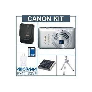 IS Digital ELPH Camera Kit,   Silver   with 8GB SD Memory Card, Camera 