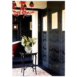   Chantilly Black Wallpaper by Laurence Llewelyn Bowen