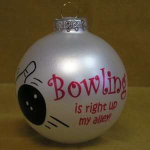  Glass Bowling Ornament 