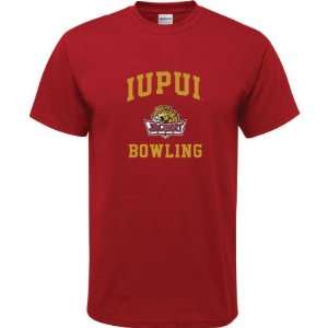   Jaguars Cardinal Red Youth Bowling Arch T Shirt