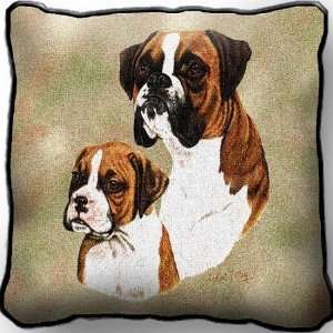  Boxer and Pup Pillow Cover