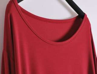 New Womens Casual Loose Long Sleeve T shirt Blouses Six Colors 019 