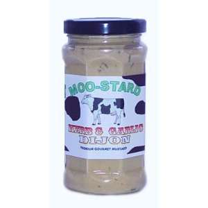 Moostard   Herb & Garlic Dijon Mustard Grocery & Gourmet Food