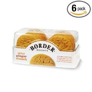 Border Spicy Ginger Crunch (14 Count Cookies), 5.3 Ounce Boxes (Pack 