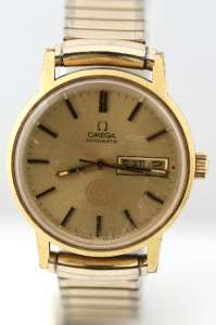 Vintage Mens OMEGA Automatic Gold Plated Wrist Watch 23 Jewel 