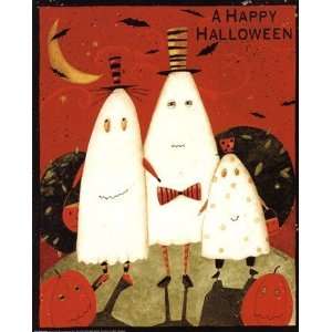  Dan Dipaolo Happy Halloween Ghosts 8.00 x 10.00 Poster 