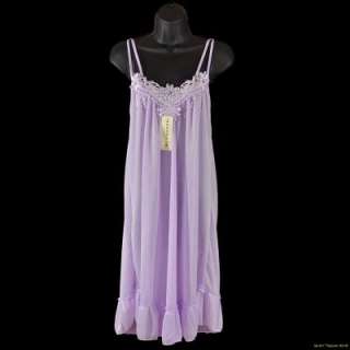 Luxuriously Soft N Sexy Nightgown w/Embroidery PJ S M L XL #S1101 