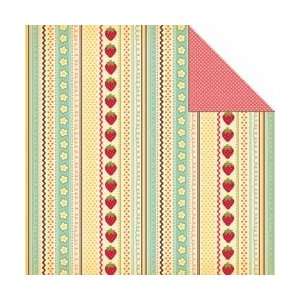   Fly A Kite Double Sided Paper 12X12 Strawberry Jam; 25 Items/Order