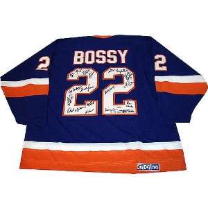  New York Islanders Autographed Mike Bossy Blue Replica 