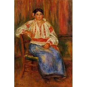  Oil Painting Young Roumanian Pierre Auguste Renoir Hand 