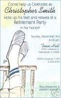 Personalized Retirement Birthday Party Invitations  