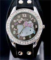   Quality Black HelloKitty Women Lady Girl Wrist Watch, DK5 BK  