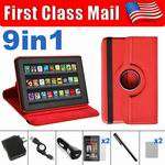 Kindle Fire 360 Rotating Case Cover/Protector/USB Cable/Charger 