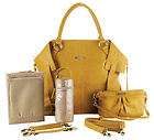 Timi & Leslie Faux Leather Baby Diaper Bag Charlie Mustard NEW TL 211 