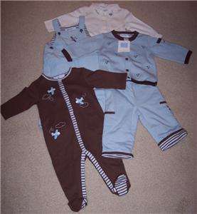 Janie Jack Little Pilot AirplaneTop Pants Lot Set Baby  