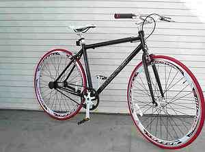 Fixie Fixed Gear Alloy Aluminum Bicycle Bike 48cm RD 818 Men Black 