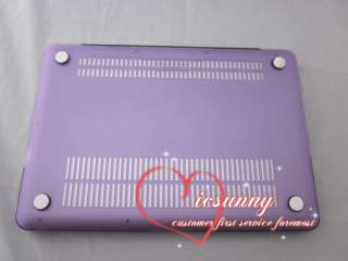 Purple Rubberized Hard Case Cover Skin for New Macbook PRO 15/15.4 