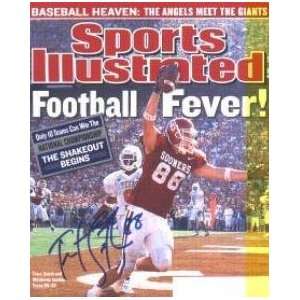 Trent Smith autographed Sports Illustrated Magazine (Oklahoma)  