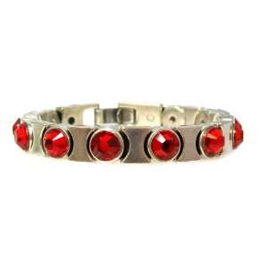 HEET Aluminum/Zinc Blend Smooth Silver and Leather Bracelet with 