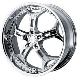 Helo HE834 20x10 Chrome Wheel / Rim 5x4.5 with a 15mm Offset and a 72 