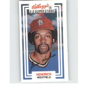  1983 Kelloggs #25 George Hendrick   St. Louis Cardinals 