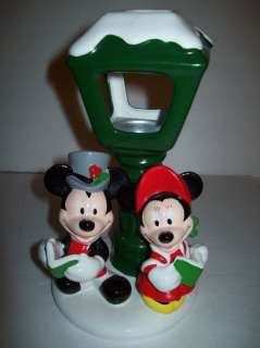 Mickey Mouse Minney Christmas Teleflora Caroling Tea Lt  