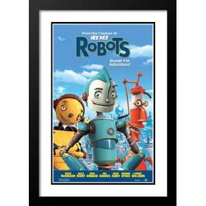  Robots 20x26 Framed and Double Matted Movie Poster   Style 