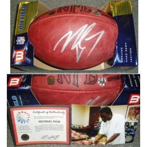  Michael Vick Signed Wilson NFL Game Football Sports 