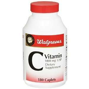   Vitamin C 1000mg Caplets, 180 ea Health 