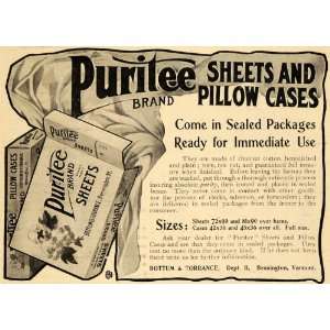   Pillow Cases Bottum Torrance VA   Original Print Ad