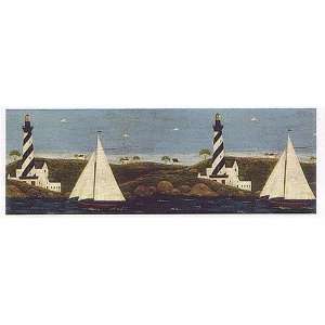 3 Rolls of Warren Kimble Sail Away Wallpaper Border 