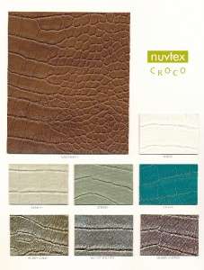 Nuvtex Crocodile Print Faux Leather Vinyl   by the yard  
