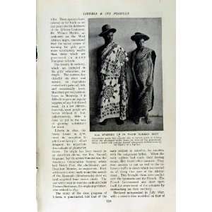  c1920 LIBERIA PEOPLE SUNDAY CLOTHES MONROVIA PREMIER