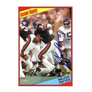  Walter Payton Autographed 1984 Topps Card Sports 