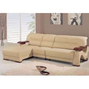    Global Furniture Modern 3Pc Leather Sectional Sofa