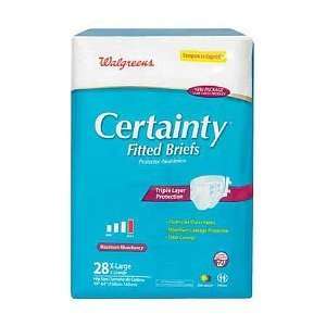  Certainty Fitted Briefs Maximum Absorbency, Extra Large, 28 