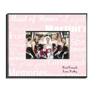  Wedding Favors Personalized Maid of Honor White on Pink 