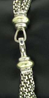   14KT Gold & Sterling Silver Multistrand Chain Bracelet NR  