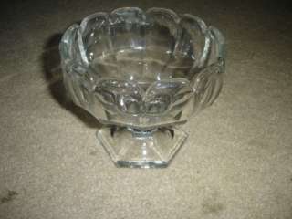 Heisey clear glass compote  