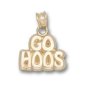   Cavaliers 10K Gold GO HOOS 3/8 Pendant