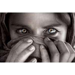  Hope Afghanistan Beautiful Eyes Portrait Poster 24 x 36 